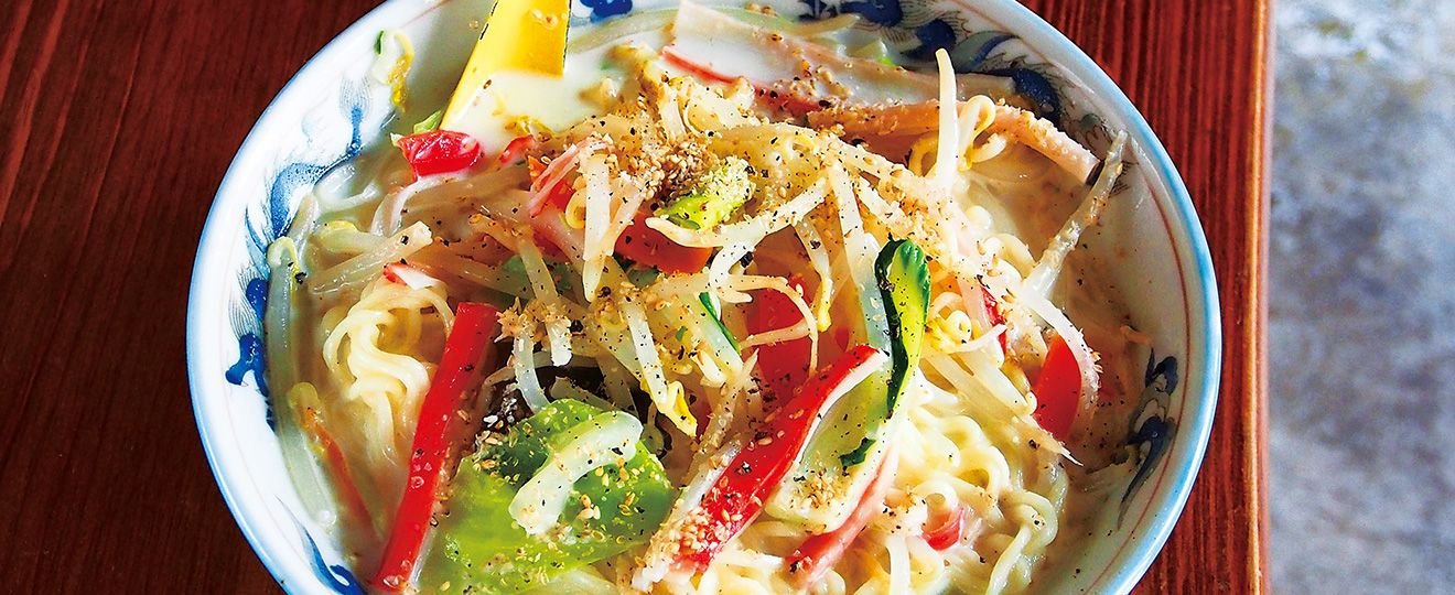 《めしうまナイト》インスタントラーメンで作るカンタンちゃんぽん