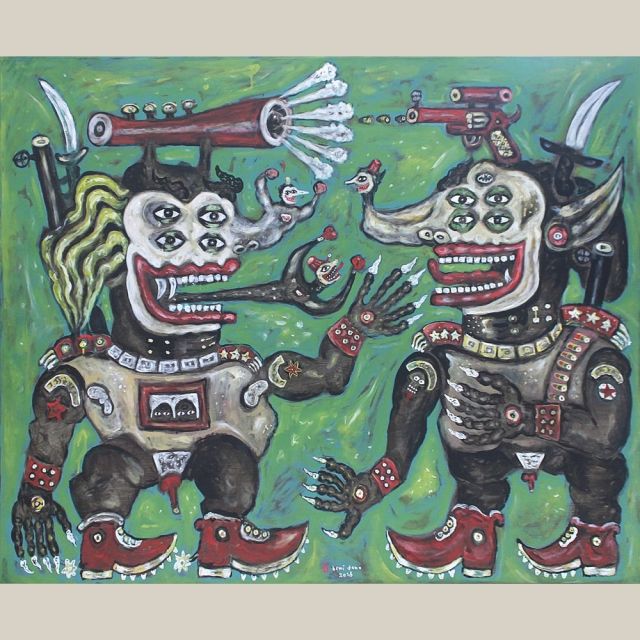 ≪市ヶ谷≫躍動感にあふれ、人々を惹きつけるインドネシアの作家 ヘリ・ドノの展覧会