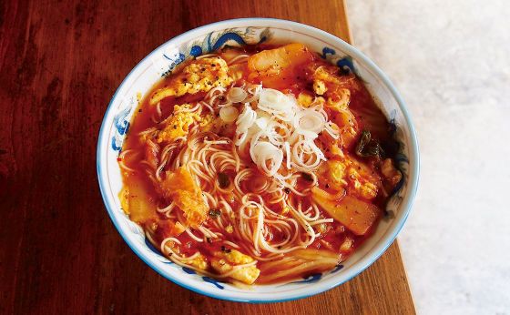 アツアツ辛うま！キムたまにゅうめん《めしうまナイト》