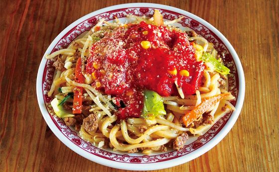 トマトソースでイタリアンな焼きうどん《めしうまナイト》