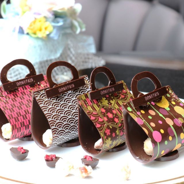 《水天宮前》SNS映えする和柄のハンドバッグ型チョコに注目！アフタヌーンティーセットをリニューアル  「ロイヤルパークホテル」