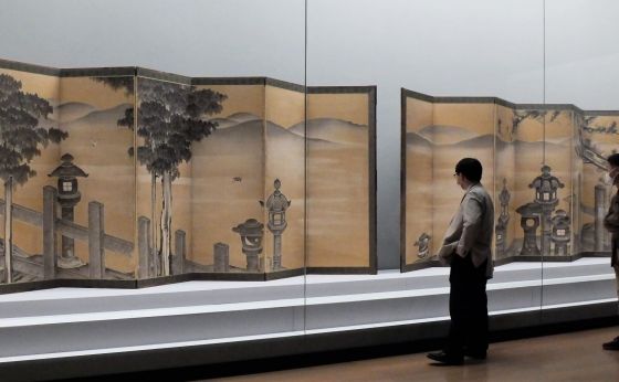 《京都》若冲の「石灯籠図屏風」に自筆の墨書と印が見つかる