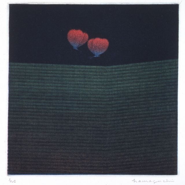 ≪水天宮≫浜口陽三の銅版画と、詩や短歌、俳句、伝承あそびなど「ことば」とのコラボ