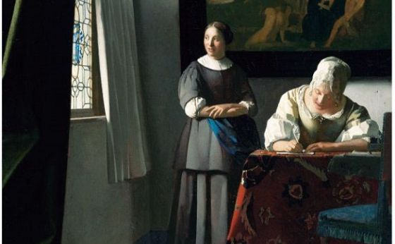 《フェルメール展特集》⑤『手紙を書く夫人と召使い』