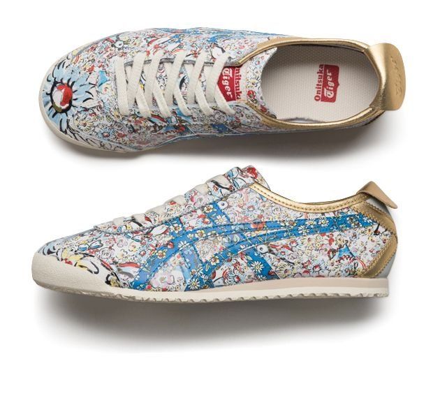 オニツカタイガー&times;ツモリチサト　花や鳥がプリントされたコラボスニーカー「MEXICO 66」、８日(水)に発売