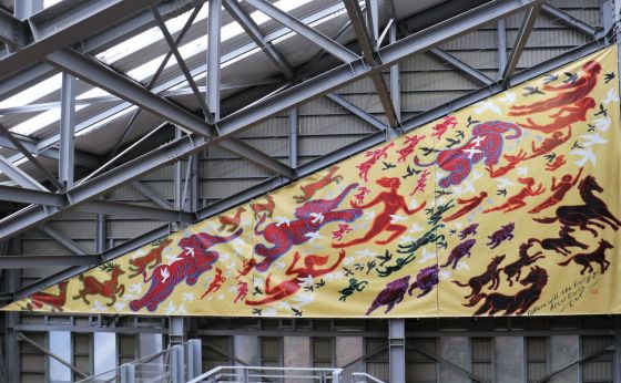 《京都》絵師キーヤンが比叡山延暦寺にタペストリー奉納　