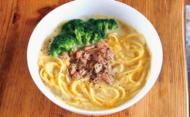 濃厚コクうま！ツナコーンクリームスープスパゲティ 《めしうまナイト》